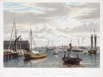 Boston, from the Ship House, West End of the Navy Yard, C.1833-William James Bennett-Framed Giclee Print