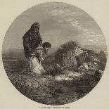 Edith Selby Kneeling Between Sir Richard and Sir Roland Graeme-William James Linton-Giclee Print