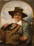 Italian Boy with a Guinea Pig, 1836 (Oil on Canvas)-William James Muller-Giclee Print