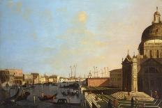 View of the Thames looking towards St Paul's Cathedral from the Gardens of Somerset House-William James-Giclee Print