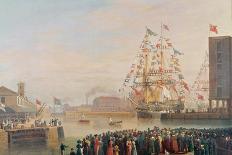 The Opening of St. Katherine's Dock, 25th October 1828-William John Huggins-Framed Giclee Print