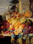 Still Life of Fruit on a Ledge with a Goldfish Bowl, 1876-William John Wainwright-Giclee Print