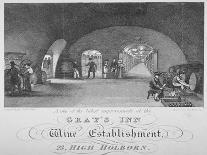 Gray's Inn Wine Establishment, High Holborn, London, 1840-William Johnstone White-Framed Stretched Canvas