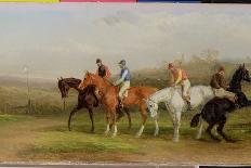 Steeplechasing: the Hurdle, 1869-William Joseph Shayer-Stretched Canvas