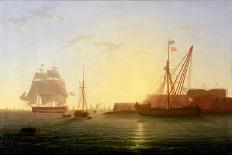Queen Victoria on the Royal Yacht-William Joy-Stretched Canvas
