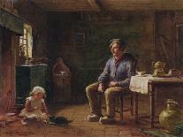 The Lesson (W/C and Bodycolour on Paper)-William Kay Blacklock-Laminated Giclee Print