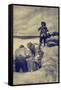 William Kidd-Howard Pyle-Framed Stretched Canvas