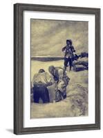 William Kidd-Howard Pyle-Framed Giclee Print