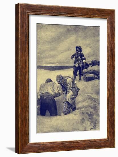 William Kidd-Howard Pyle-Framed Giclee Print