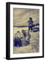 William Kidd-Howard Pyle-Framed Giclee Print