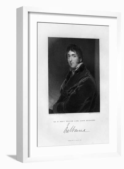 William Lamb (1779-184), 2nd Viscount Melbourne, 1836-Samuel Freeman-Framed Giclee Print