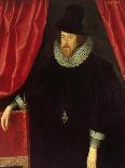 Portrait of Francis Bacon (1561-1626) 1st Baron of Verulam and Viscount of St. Albans-William Larkin-Giclee Print