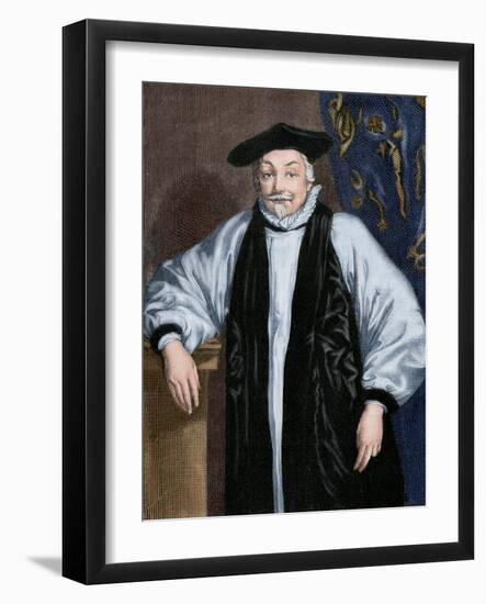 William Laud (1573-1645). Engraving. Colored.-Tarker-Framed Photographic Print