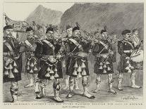 Lord Archibald Campbell and His Pipers Marching Through the Pass of Glencoe-William Lockhart Bogle-Giclee Print