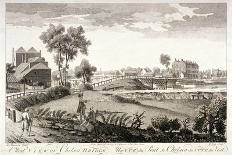 West View of Chelsea Bridge, London, C1760-William Lodge-Giclee Print