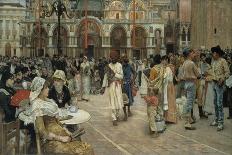 The Piazza of Saint Marks, Venice, 1883, by William Logsdail, 1859-1944, English painting,-William Logsdail-Art Print