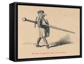 'William Longsword, Earl of Salisbury', c1860, (c1860)-John Leech-Framed Stretched Canvas