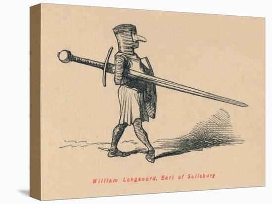 'William Longsword, Earl of Salisbury', c1860, (c1860)-John Leech-Stretched Canvas