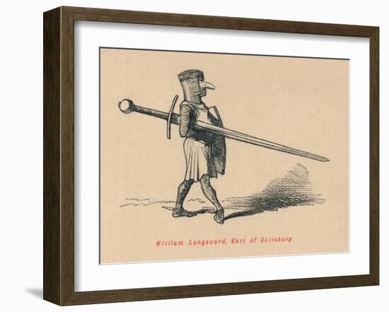 'William Longsword, Earl of Salisbury', c1860, (c1860)-John Leech-Framed Giclee Print