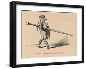 'William Longsword, Earl of Salisbury', c1860, (c1860)-John Leech-Framed Giclee Print