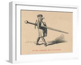 'William Longsword, Earl of Salisbury', c1860, (c1860)-John Leech-Framed Giclee Print