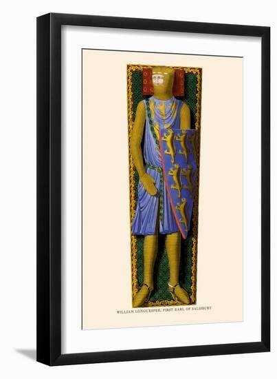 William Longuespee, First Earl of Salisbury-H. Shaw-Framed Art Print