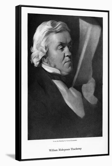 William Makepeace Thackeray, English Novelist, C1864-Samuel Laurence-Framed Stretched Canvas