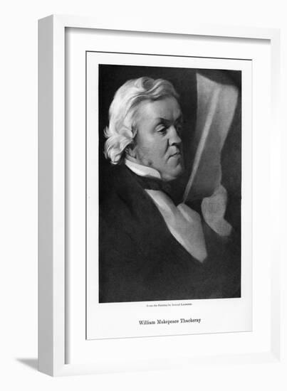 William Makepeace Thackeray, English Novelist, C1864-Samuel Laurence-Framed Giclee Print