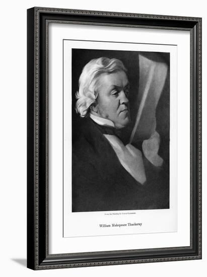 William Makepeace Thackeray, English Novelist, C1864-Samuel Laurence-Framed Giclee Print