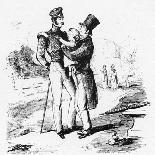 Georgy makes acquaintance with a Waterloo man'-William Makepeace Thackeray-Giclee Print