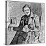William Makepeace Thackeray with-William Makepeace Thackeray-Stretched Canvas