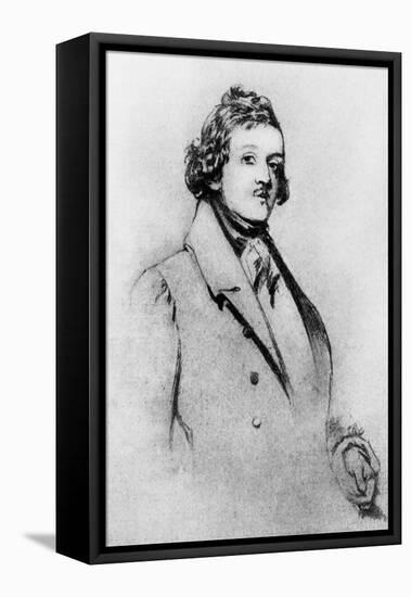 William Makepeace Thackeray --Daniel Maclise-Framed Stretched Canvas