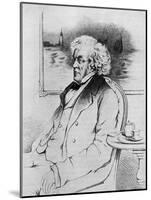 William Makepeace Thackeray --John Gilbert-Mounted Giclee Print