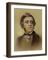 William Makepeace Thackeray --Samuel Laurence-Framed Giclee Print