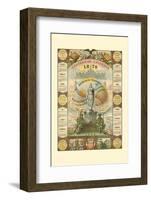 William Mann 1876 Centennial Calendar-null-Framed Photo