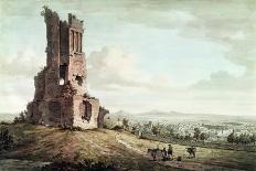 Italianate Landscape with a House Near Classical Ruins-William Marlow-Giclee Print