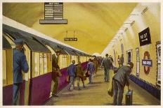 Train Arrives at Wood Green Station London-William Mcdowell-Mounted Art Print