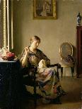 Woman Sewing, c.1913-William McGregor Paxton-Giclee Print