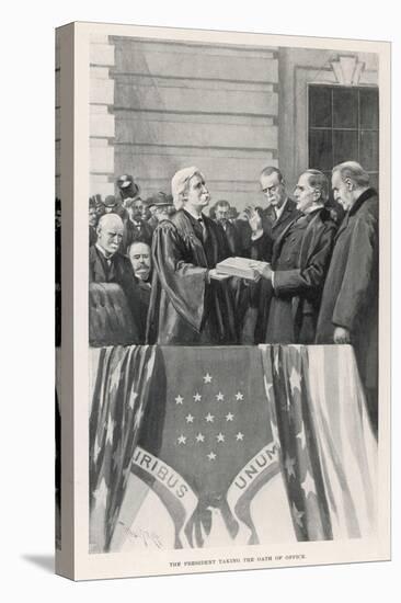 William Mckinley Takes the Oath of Office as 25th President-Thulstrup-Stretched Canvas