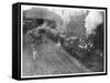 William Mckinley the Assassinated Presidents Funeral Train Leaving Buffalo-null-Framed Stretched Canvas
