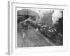 William Mckinley the Assassinated Presidents Funeral Train Leaving Buffalo-null-Framed Photographic Print