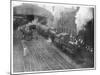 William Mckinley the Assassinated Presidents Funeral Train Leaving Buffalo-null-Mounted Photographic Print