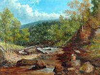 On the Wharfe, Bolton Woods-William Mellor-Framed Stretched Canvas