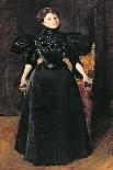 Portrait of a Lady in Black, c.1895-William Merritt Chase-Giclee Print