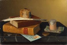 Still Life with Lobster, Fruit, Champagne and Newspaper, 1882-William Michael Harnett-Giclee Print