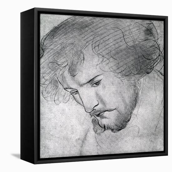 William Morris by Rossetti-Dante Gabriel Rossetti-Framed Stretched Canvas