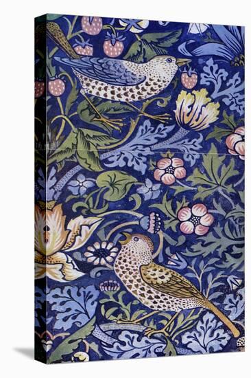 William Morris - Design for The Strawberry Thief-William Morris-Stretched Canvas