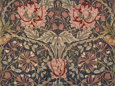 Honeysuckle Furnishing Fabric, Printed Linen, England, 1876