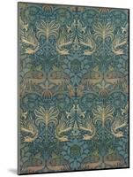 William Morris Peacock and Dragon Textile Design, C.1880-William Morris-Mounted Premium Giclee Print