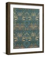 William Morris Peacock and Dragon Textile Design, C.1880-William Morris-Framed Giclee Print